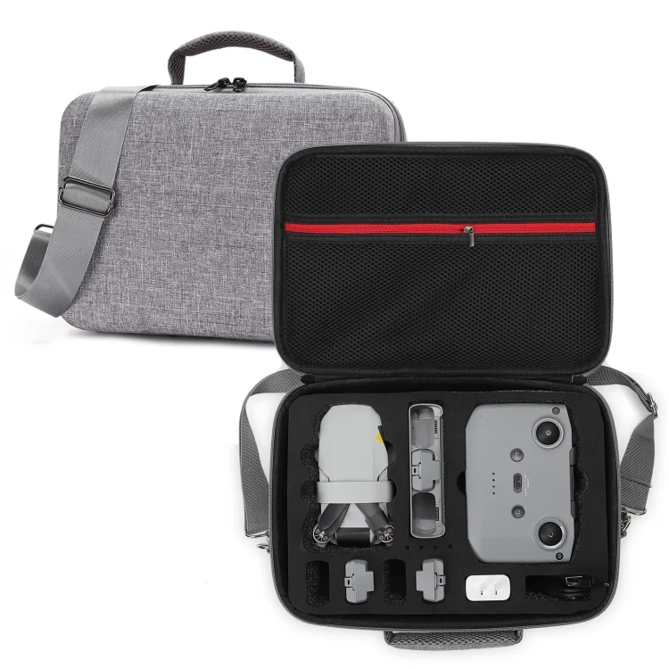 DOP0593HB.webp For DJI Mini 2 SE Grey Shockproof Carrying Hard Case Shoulder Bag, Size: 29 x 19.5 x 12.5cm - Image 1