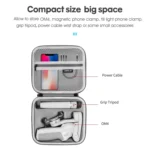 For DJI Osmo Mobile 4 / OM4 / OM4 SE STARTRC Portable Shockproof Waterproof PU Case Bag - Image 4