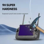 For DJI RC Plus with Screen STARTRC 2pcs Frosted Purple Eye Protection Tempered Glass Film - Image 5