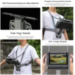 For DJI RC Plus Sunnylife Remote Control Waist Support Bracket Chest Strap - Image 3