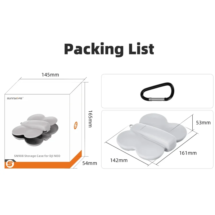 DOP0668_B6.webp For DJI Neo Sunnylife Butterfly Storage Box Anti-collision Anti-scratch Protection Case - Image 7