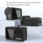 For DJI OSMO Action 4 / 3 STARTRC Silicone Shockproof Case with Lens Cap & Strap - Image 7