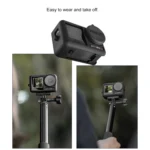 For DJI OSMO Action 4 / 3 STARTRC Silicone Shockproof Case with Lens Cap & Strap - Image 8