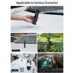 Sunnylife Universal Metal Magnetic Base 1/4 inch Adapter Aluminium Alloy Pivot Stand Base - Image 7