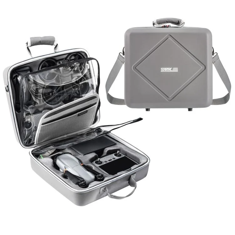 For DJI Air 3 / Air 3S / Avata 2 STARTRC Dual-Drone Shoulder Storage Bag PU Handbag