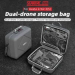 For DJI Air 3 / Air 3S / Avata 2 STARTRC Dual-Drone Shoulder Storage Bag PU Handbag - Image 5