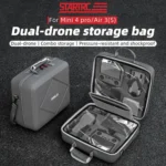 For DJI Air 3 / Air 3S / Mini 4 Pro STARTRC Dual-Drone Shoulder Storage Bag PU Handbag - Image 5