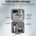 For DJI Air 3 / Air 3S / Mini 4 Pro STARTRC Dual-Drone Shoulder Storage Bag PU Handbag - Image 8