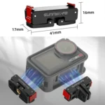 For DJI Osmo Action 5 Pro / 4 / 3 Sunnylife Foldable Magnetic Quick Release Mount Action Camera Selfie Stick Tripod Adapter Cam Stand - Image 2