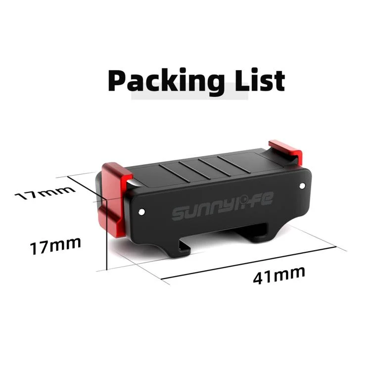 DOP0770B_7.webp For DJI Osmo Action 5 Pro / 4 / 3 Sunnylife Magnetic Quick-Release Cold Shoe Adapter Action Camera Fill Light Microphone Adapter - Image 8