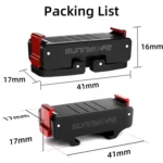 For DJI Osmo Action 5 Pro / 4 / 3 Sunnylife Foldable Magnetic Quick Release Mount + Magnetic Cold Shoe Adapter - Image 7