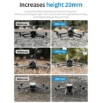For DJI Air 3S / 3 STARTRC Folding Anti-fall Anti-dirt Heightened Landing Gear Training Rack - Image 3