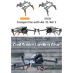 For DJI Air 3S / 3 Sunnylife Landing Gear Extensions Heightened Spider Gears Support Leg - Image 3