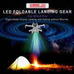 For DJI Mini 4 Pro STARTRC LED Light Folding Heightened Landing Gear Training Rack - Image 2