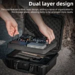 For DJI Osmo Action 5 Pro STARTRC Waterproof EVA ABS Dual-layer Suitcase Storage Box - Image 7