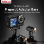 For DJI Osmo Action 5 Pro STARTRC Plastic Quick Adapter Magnetic Extension Bracket - Image 4
