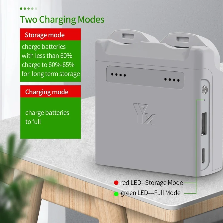 DOP0987H_3.webp For DJI Neo XY 2-Channel Battery Charger Battery Charge Manager - Image 4