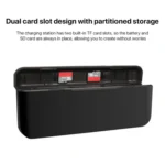 For DJI Osmo Action 5 Pro Multifunction Tri-Slot Batteries Charger Storage Box - Image 4