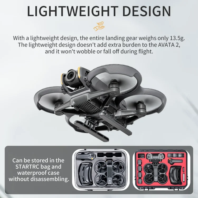 DOP2198B_3.webp For DJI AVATA 2 STARTRC Folding Heightened Landing Gear Training Rack - Image 4