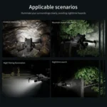 For DJI Mini 4 Pro STARTRC Night Navigation Searchlight LED Flashlight Rechargeable Refill Lighting Signal Light - Image 7