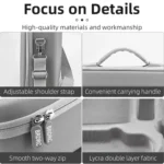 For DJI Mini 4 Pro BRDRC Shoulder Drone Remote Control Storage Carrying Bag - Image 12