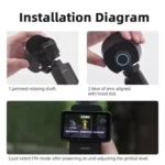 For DJI OSMO Pocket 3 BRDRC Sunshade Lens Protective Cover Hood - Image 11