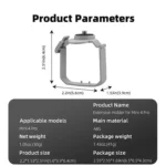 For DJI Mini 4 Pro BRDRC Action Camera Holder Bracket Adapter Drone Gimbal Extension Mount - Image 10