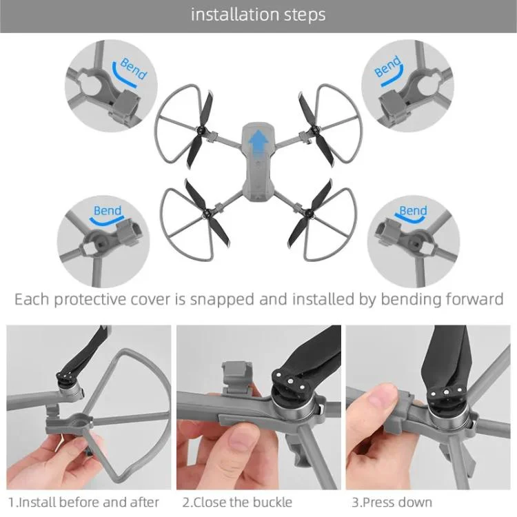DOP2739H_8.webp For DJI Mavic Air 2 / Air 2S BRDRC Drone Propeller Protective Guard Anti-collision Ring - Image 9