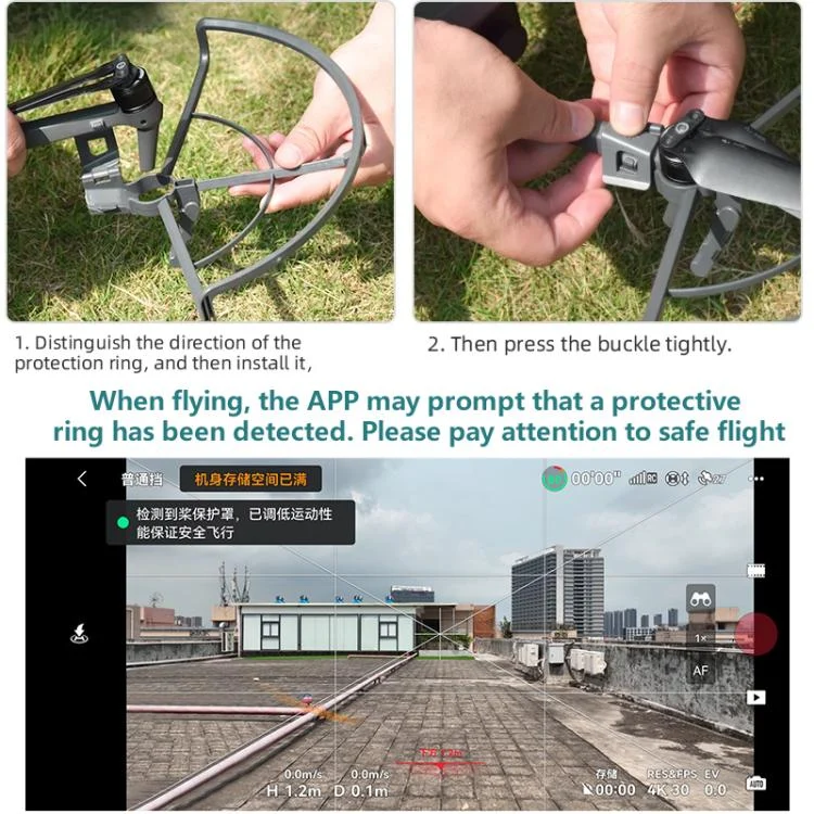 DOP2749H_11.webp For DJI Mavic 3 / 3 Pro BRDRC Drone Propeller Protective Guard Anti-collision Ring - Image 12