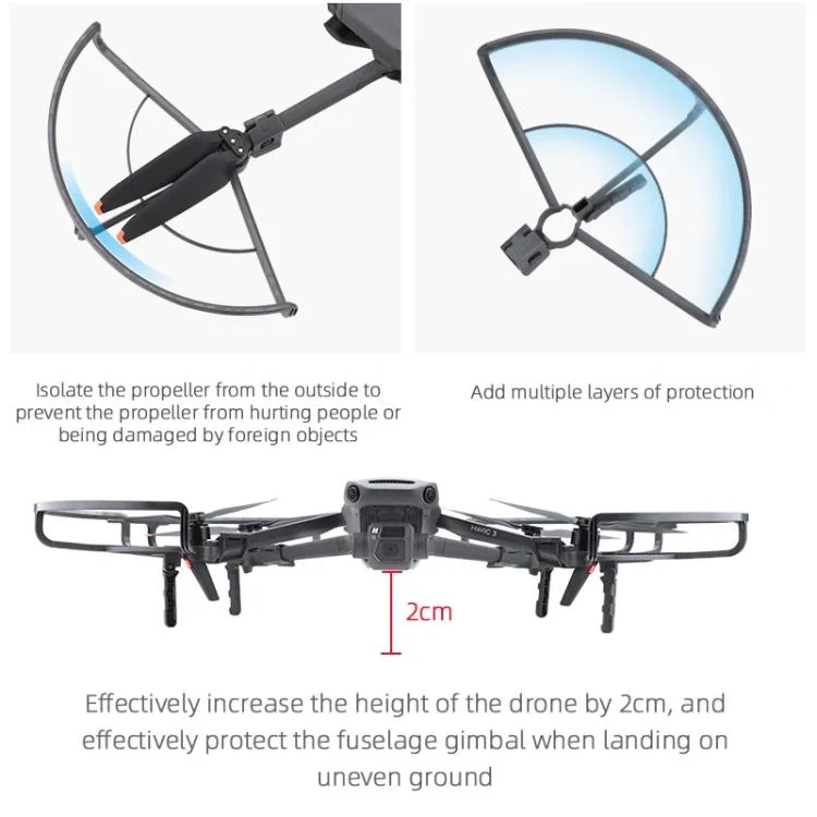 DOP2749H_7.webp For DJI Mavic 3 / 3 Pro BRDRC Drone Propeller Protective Guard Anti-collision Ring - Image 8