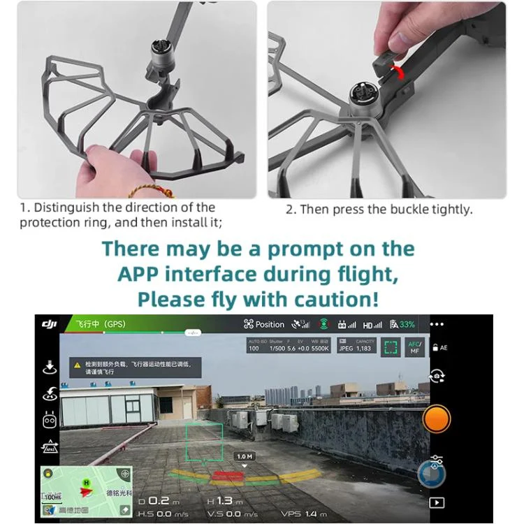 DOP2750H_10.webp For DJI Mavic 2 Pro / Zoom BRDRC Drone Propeller Protective Guard Anti-collision Ring - Image 11