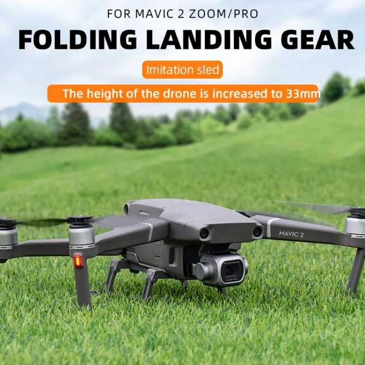 DOP2756H_2.webp For DJI Mavic 2 BRDRC Sled Folding Heightened Landing Gear Training Rack - Image 3