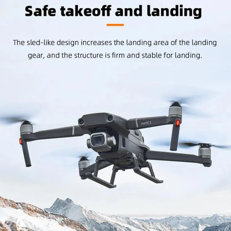 DOP2756H_3.webp For DJI Mavic 2 BRDRC Sled Folding Heightened Landing Gear Training Rack - Image 4