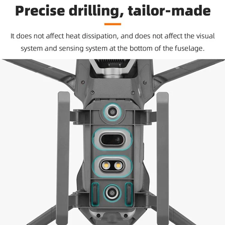 DOP2756H_6.webp For DJI Mavic 2 BRDRC Sled Folding Heightened Landing Gear Training Rack - Image 7