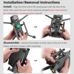 For DJI Mavic 2 BRDRC Sled Folding Heightened Landing Gear Training Rack - Image 10