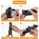 For DJI Osmo Pocket 3 Sunnylife Hand Band Magnetic Expansion Adapter Phone Teleprompter Holder Mount Extension Handle - Image 8