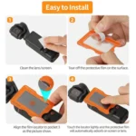 For DJI Osmo Pocket 3 Sunnylife Lens Screen Protector AR Anti-reflection Tempered Glass Film with Film Locator - Image 11