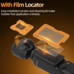 For DJI Osmo Pocket 3 Sunnylife Lens Screen Protector AR Anti-reflection Tempered Glass Film with Film Locator - Image 6