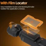 For DJI Osmo Pocket 3 Sunnylife Screen Protector AR Anti-reflection Tempered Glass Film with Film Locator - Image 6