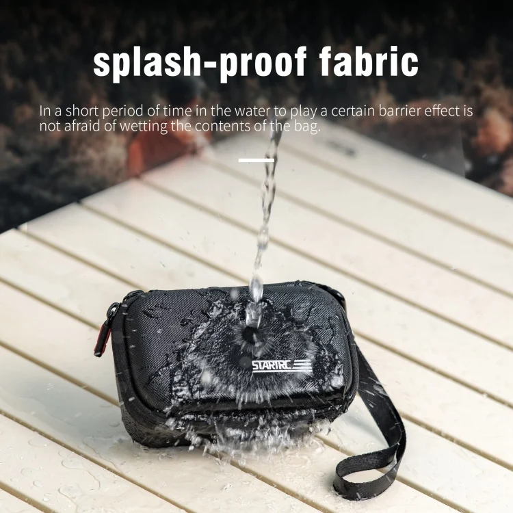 DOP2840B_2.webp For DJI MIC 2 STARTRC Diamond Texture PU Portable Carry Case with Carabiner & Strap - Image 3