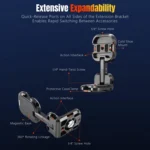For DJI Osmo Pocket 3 STARTRC Metal L-shaped Expansion Bracket - Image 9