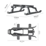 For DJI Mavic 4 Pro STARTRC Sled Anti-fall Anti-dirt Heightened Landing Gear Training Rack - Image 3