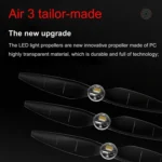 For DJI Air 3 STARTRC 2 Pairs Color LED Flash Lamp Low Noise Propellers - Image 7