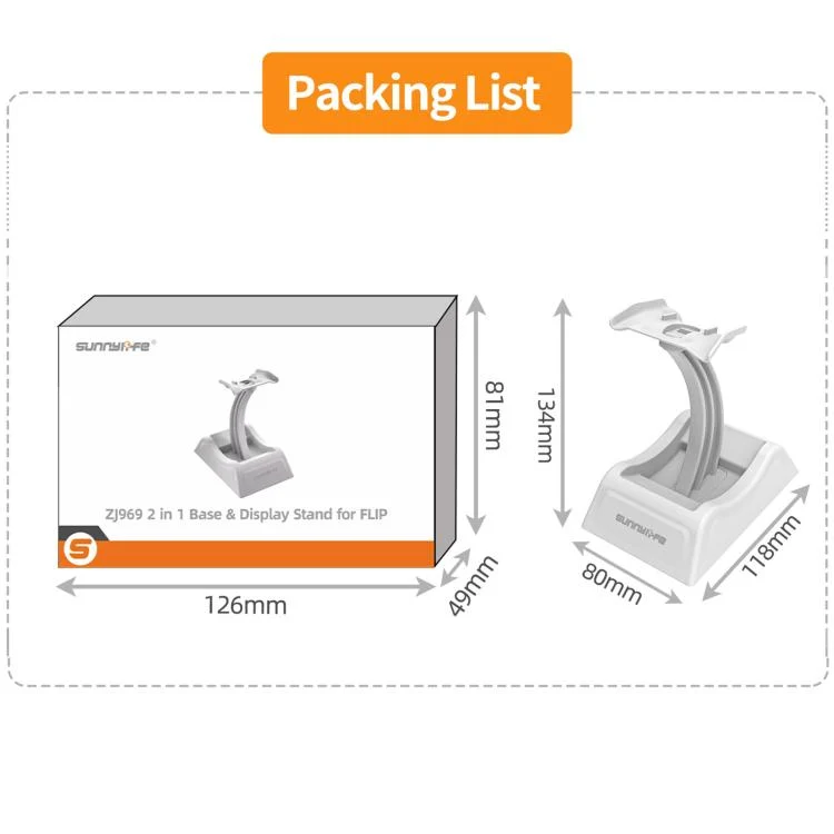 DOP2893H_7.webp For DJI Flip Sunnylife 2 in 1 Desktop Display Stand Drone Base Mount Exhibition Base Bracket - Image 8