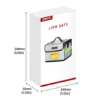 STARTRC Portable 8 Grid Lithium Battery Explosion-proof Safety Storage Bags - Image 3