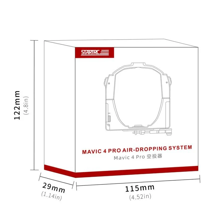 DOP2975B_3.webp For DJI Mavic 4 Pro STARTRC Air-Dropping System Thrower Parabolic with Expansion Bracket - Image 4