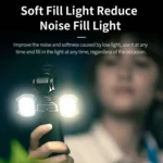 For DJI Pocket 3 STARTRC Cat-ears Magnetic Fill Light with Holder Clip Kit - Image 3