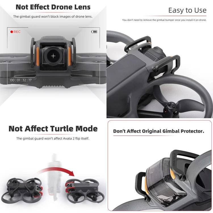 DOP3572_B5.webp For DJI Avata 2 Sunnylife Gimbal Aluminum Anti-collision Bumper - Image 6
