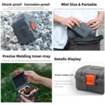 For DJI Osmo 360 Sunnylife Mini Travel Box Waterproof Carrying Box Shock-proof Hard Shell - Image 4
