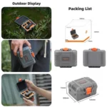 For DJI Osmo 360 Sunnylife Mini Travel Box Waterproof Carrying Box Shock-proof Hard Shell - Image 6